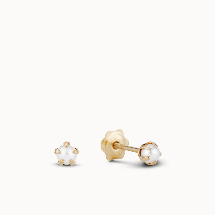 14k Classic Pearl Studs 2.5mm