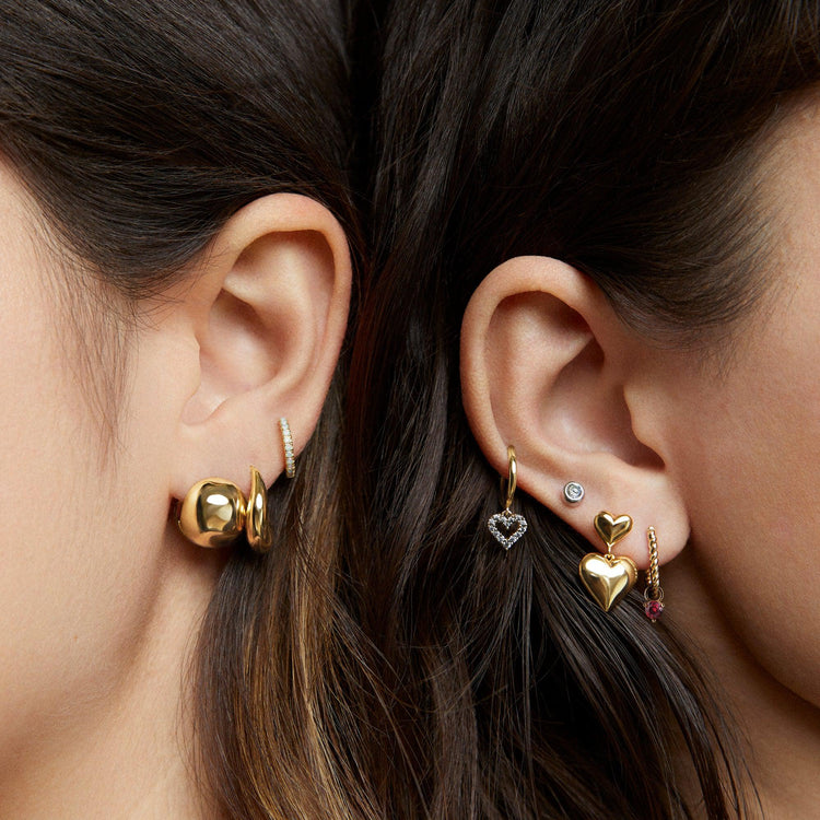 Two of Hearts Drop Earrings