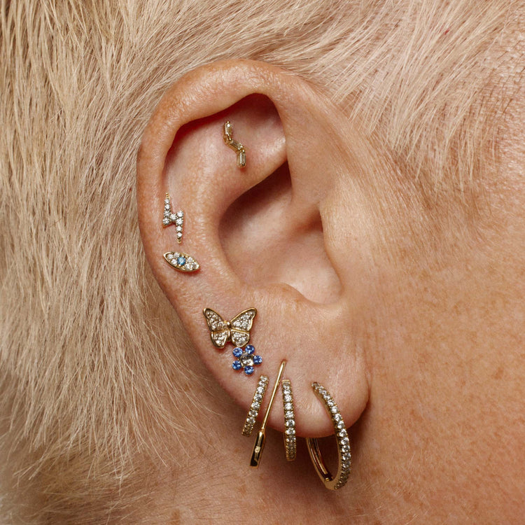 Butterfly Pavé Studs
