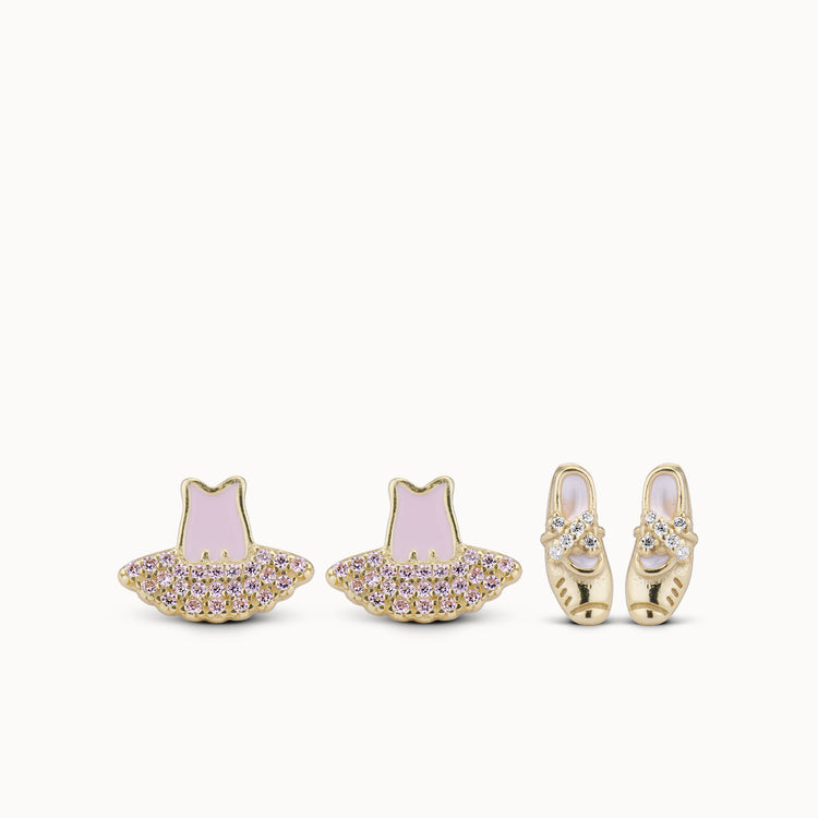 Ballet CZ Studs Set