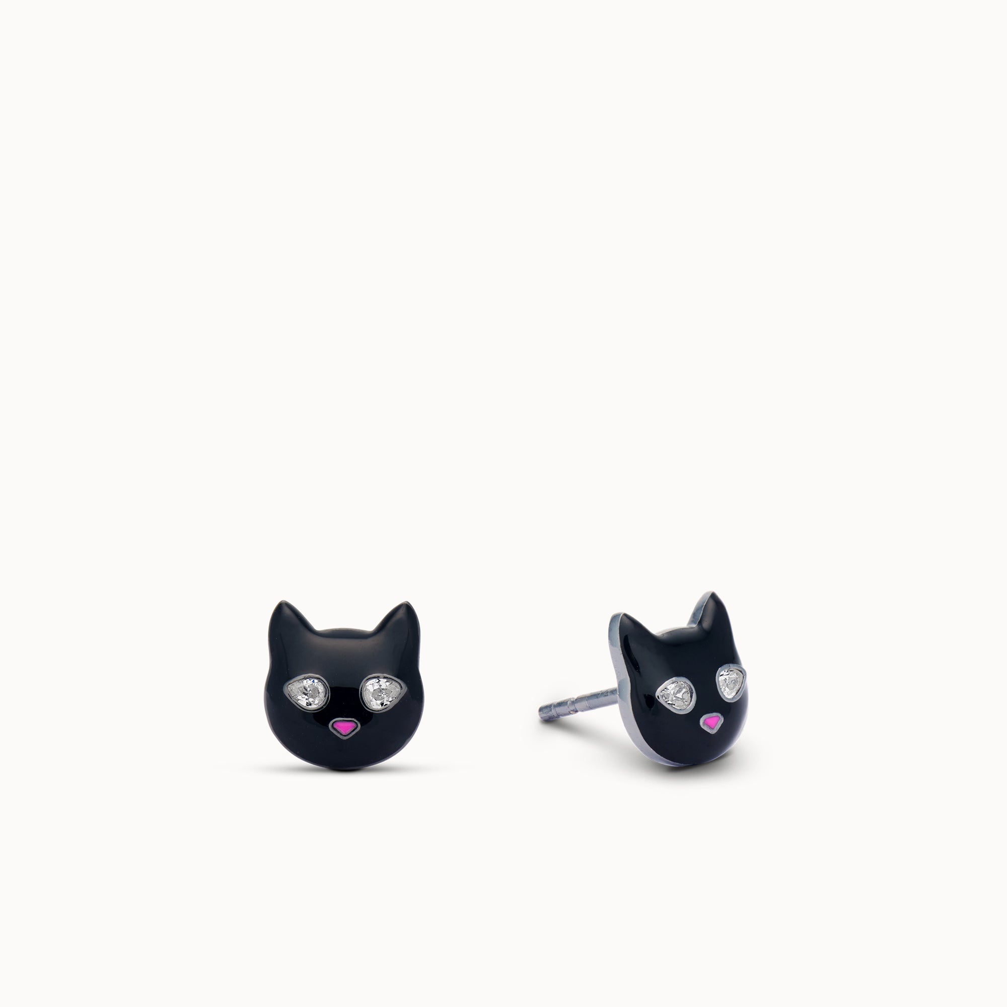 RAIDIN Acrylic Cat Fish Hook Earrings - Colorful Cute Cat Dangle Earrings, Hypoallergenic, Gift Pouch