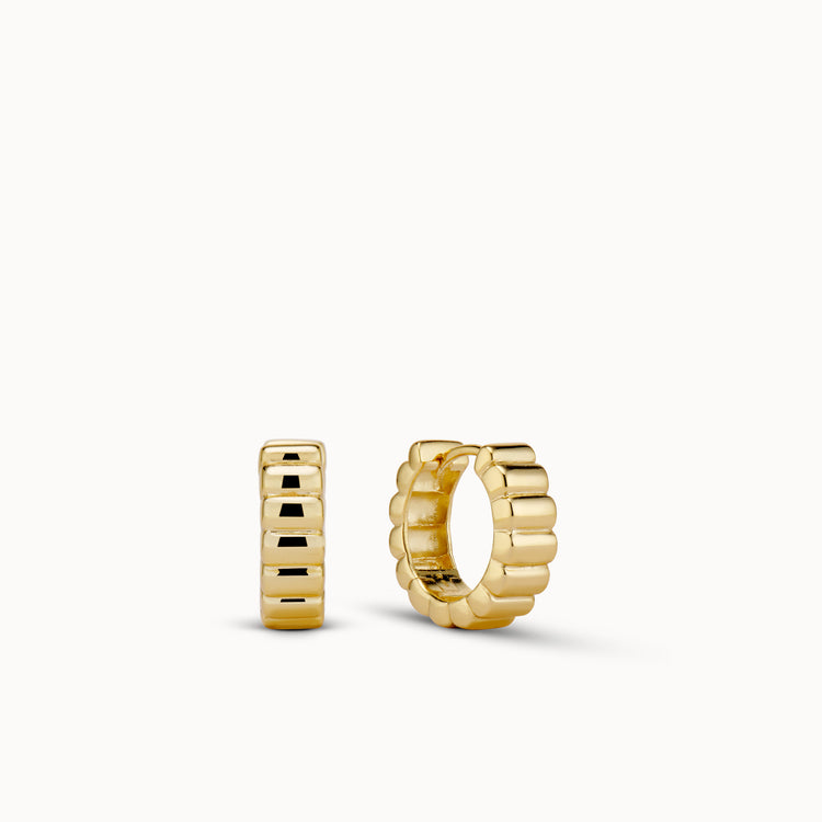 Chunky Fluted Hoops