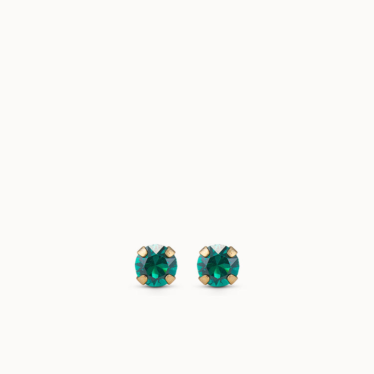 Emerald CZ Studs - 3mm