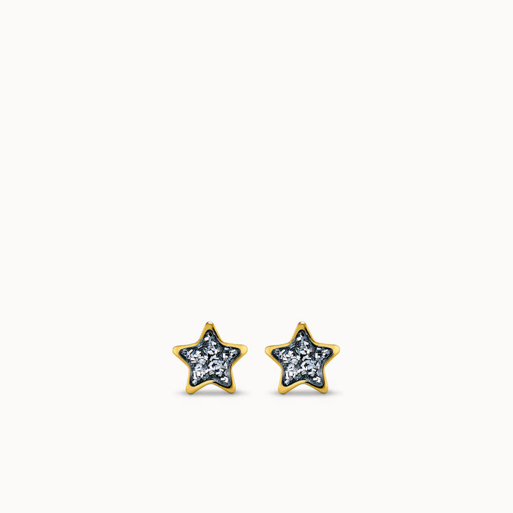 Glitter Star Studs - 6mm