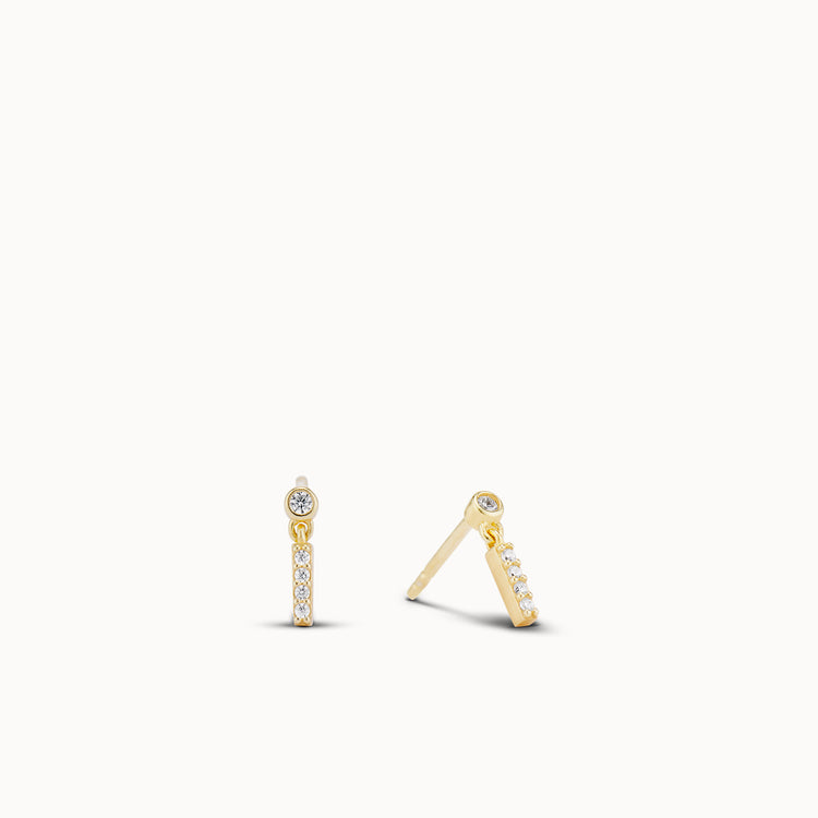 Dusk to Dawn CZ Drop Studs