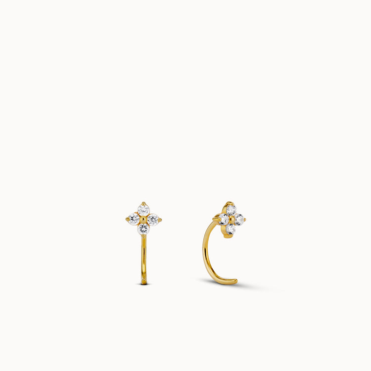 Fleur CZ Huggies