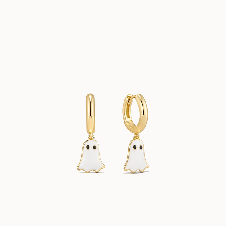 Ghost Charm Hoops