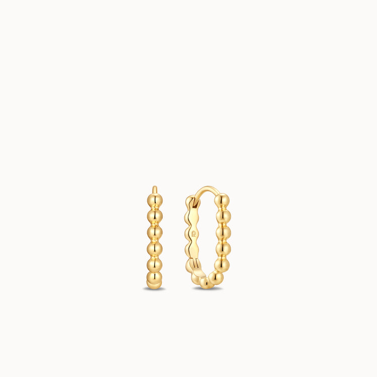 Oval Bead Hoops