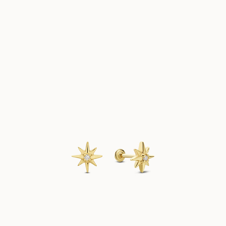 pair:14k yellow gold