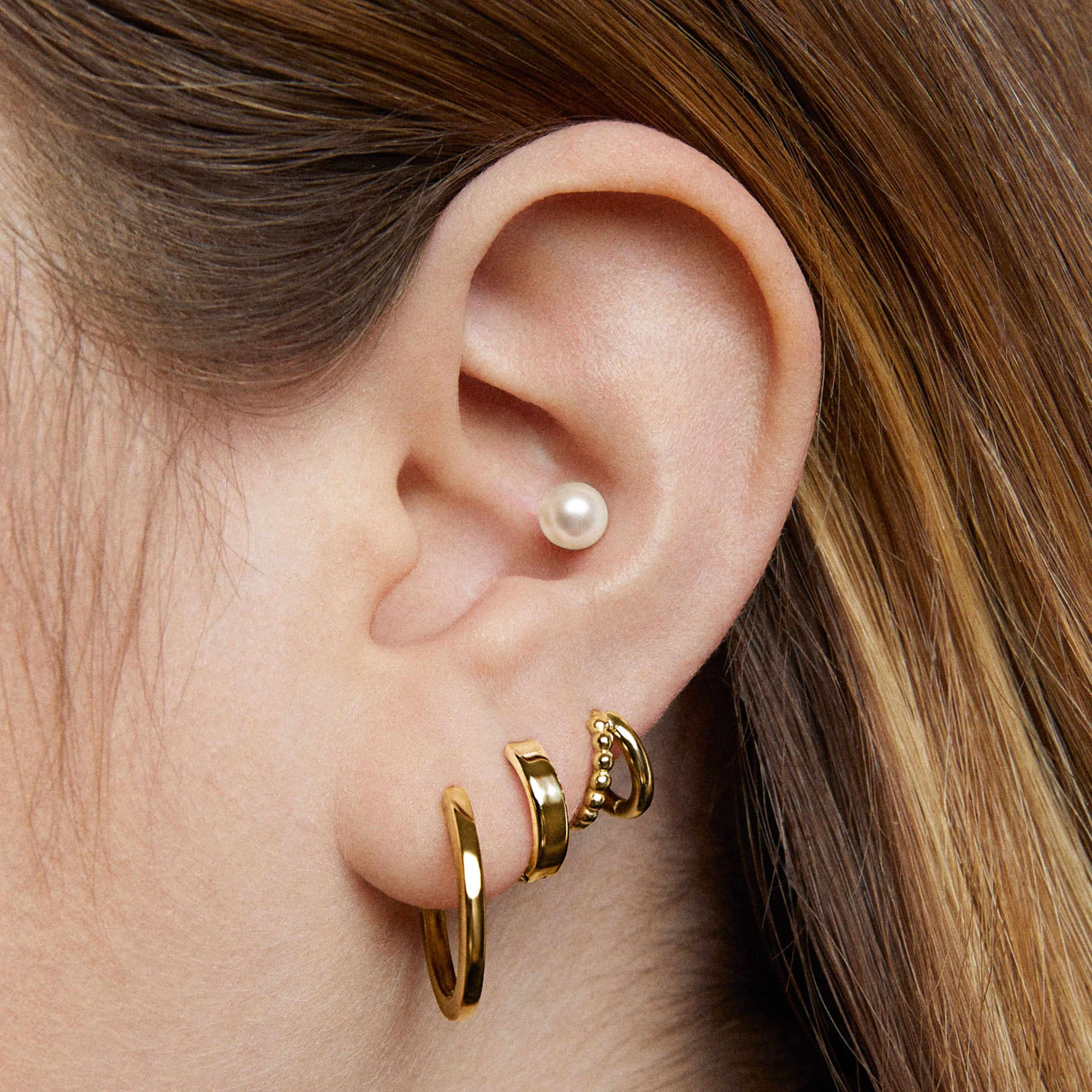 14k Classic Hoops 13mm Hypoallergenic Earrings | Rowan