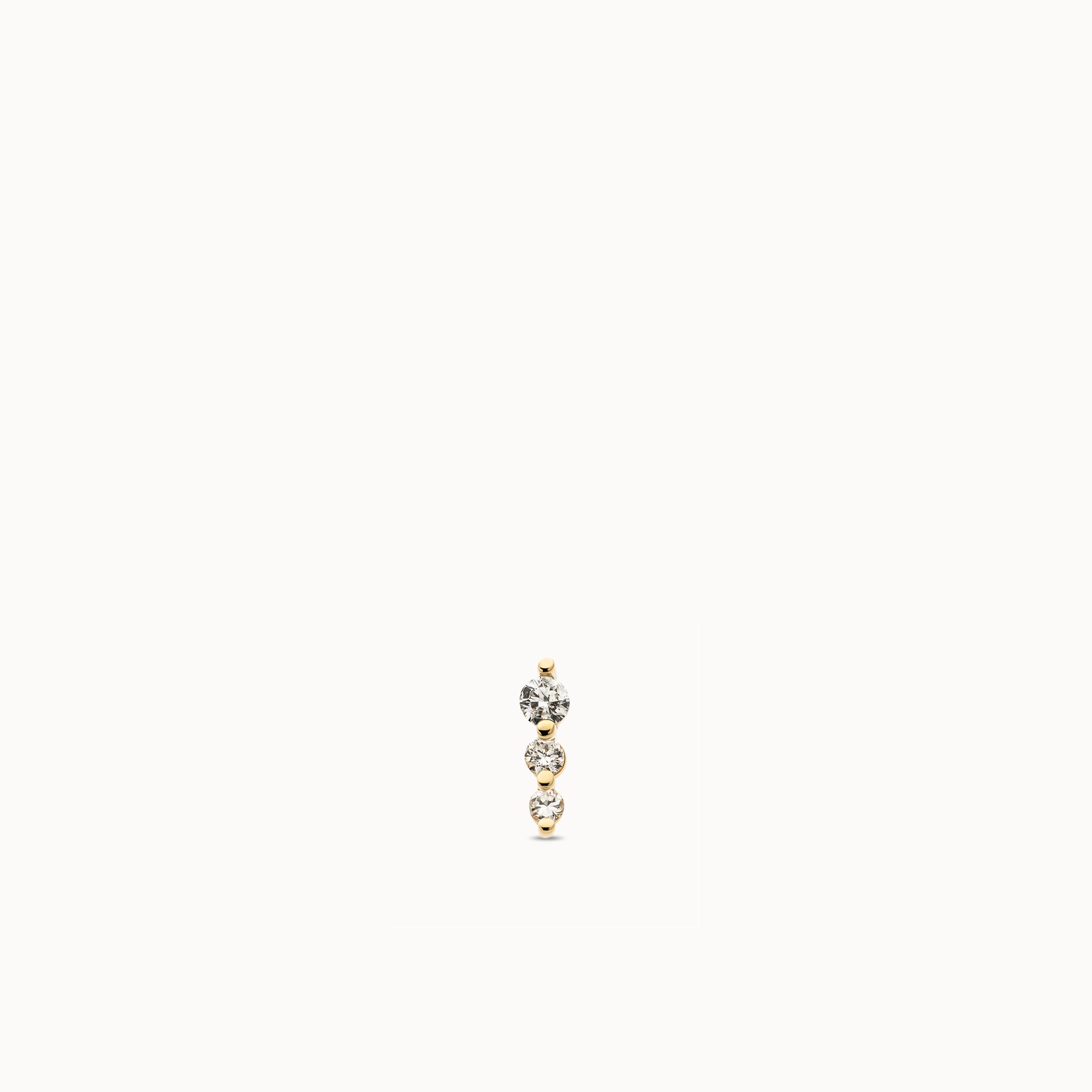 14k Diamond Cluster Flat Back Stud Hypoallergenic Earrings | Rowan