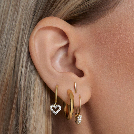 Staple Bar Stud Hypoallergenic Earrings | Rowan Gold | Rowan Hypoallergenic Jewelry