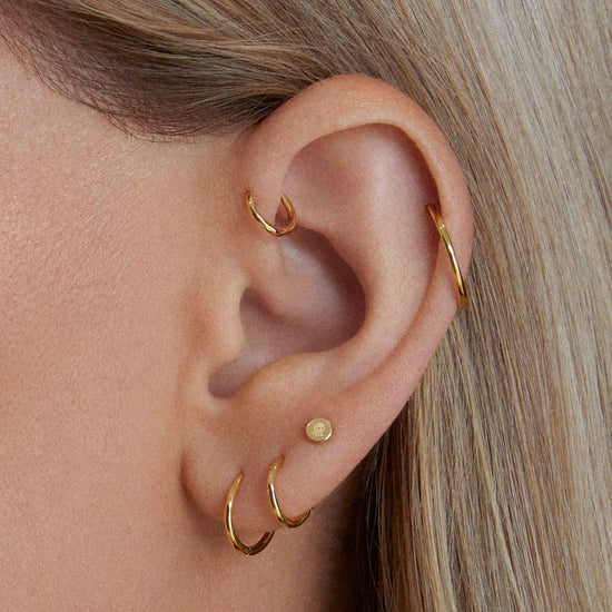Small 14K Yellow Gold Filled Hoop Earrings – Sunlight Silver Jewelry