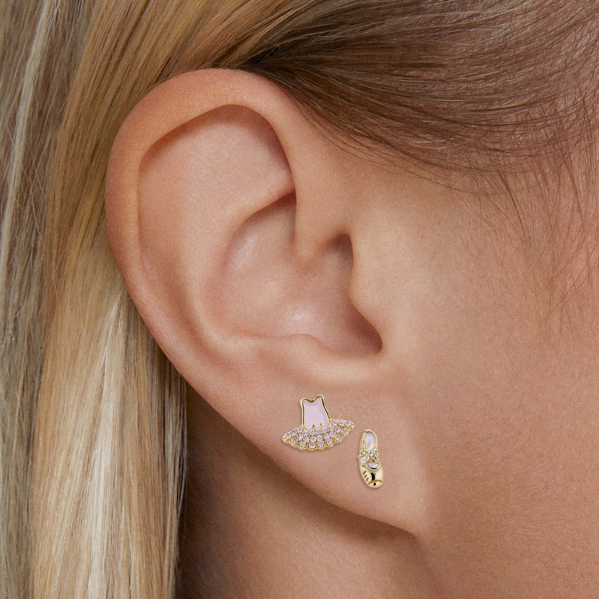 Ballet CZ Studs Set Hypoallergenic Earrings | Rowan