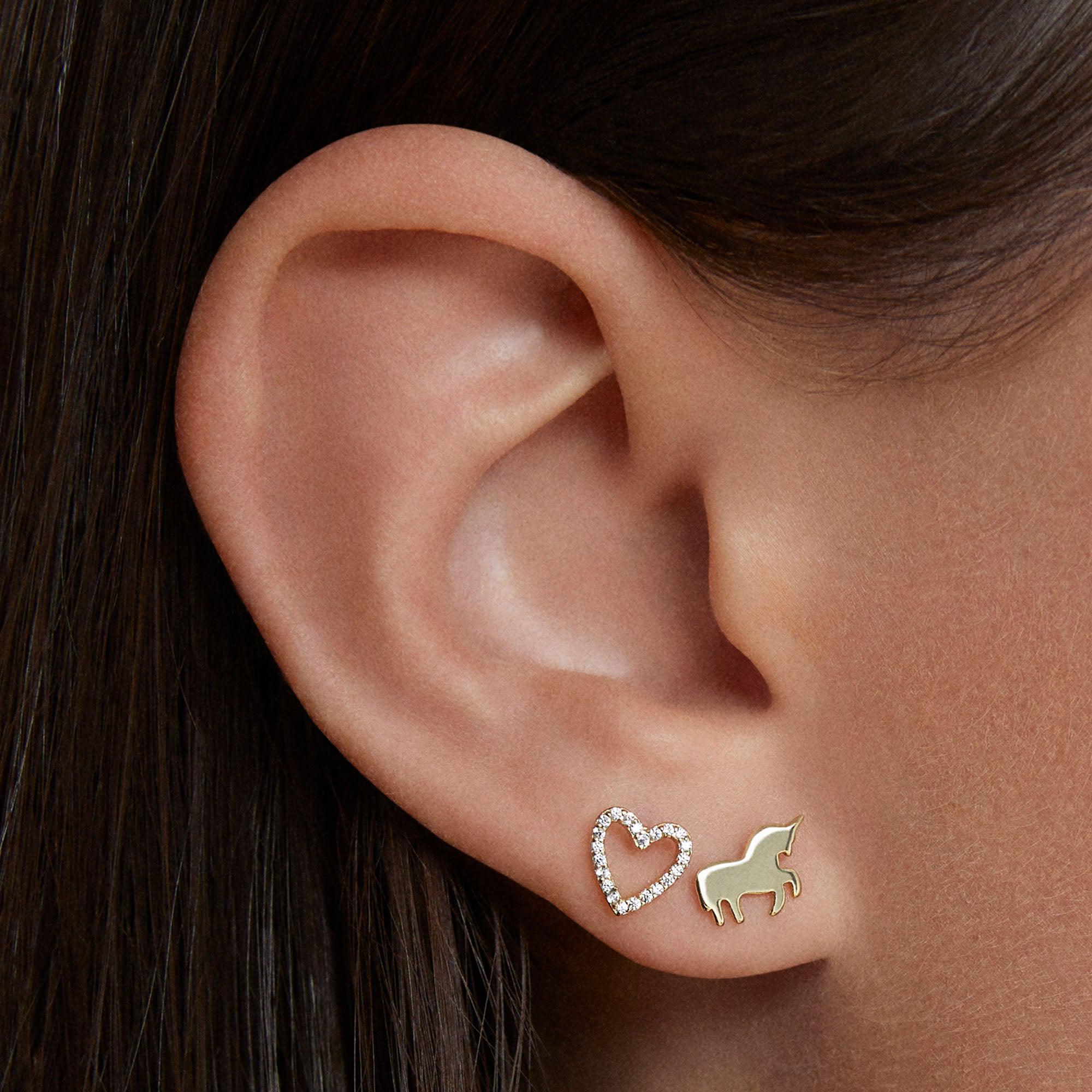 Kindhearted CZ Studs Hypoallergenic Earrings | Rowan