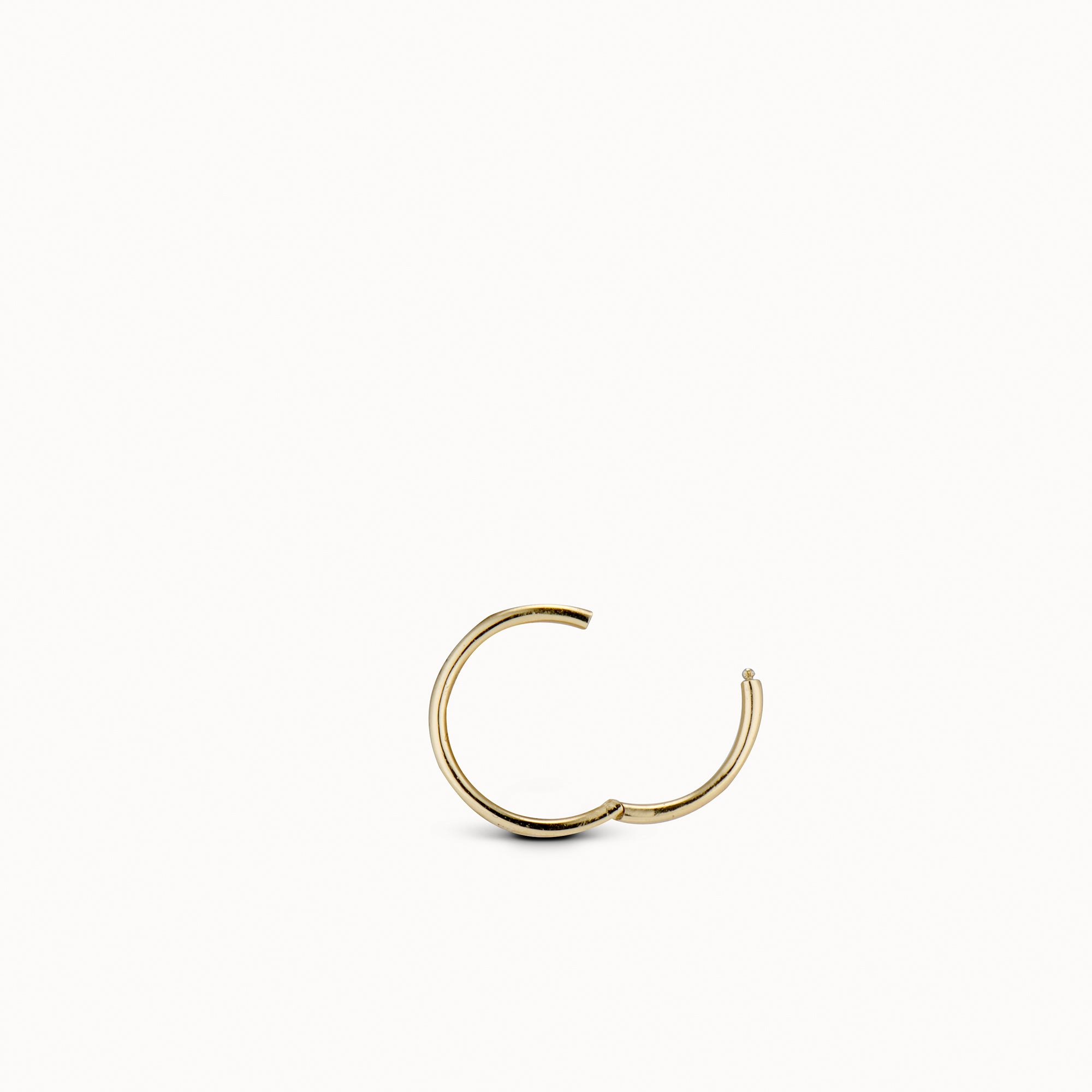 24k Endless Hoop 12mm Hypoallergenic Earrings | Rowan