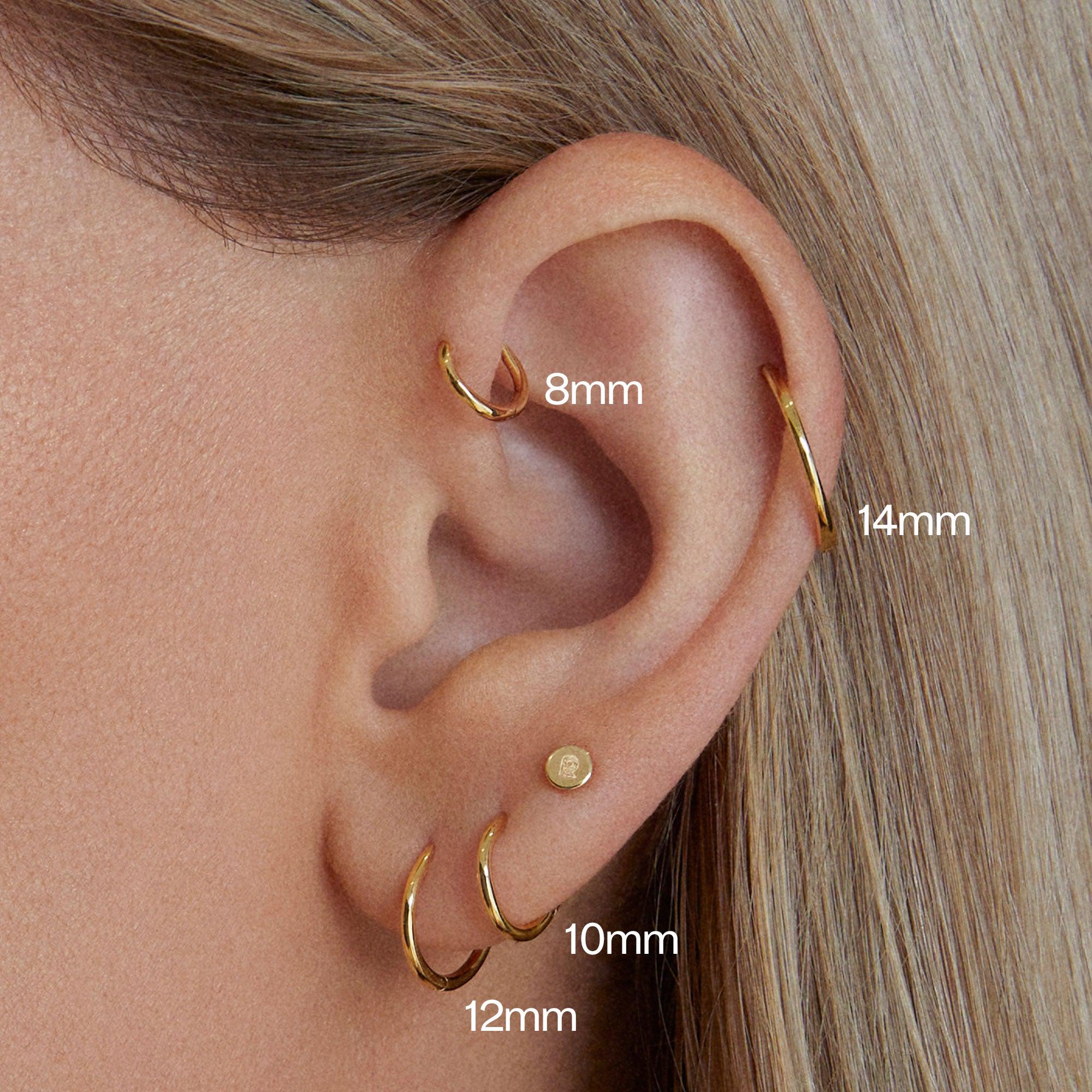 Endless Hoop 8mm Hypoallergenic Earrings | Rowan