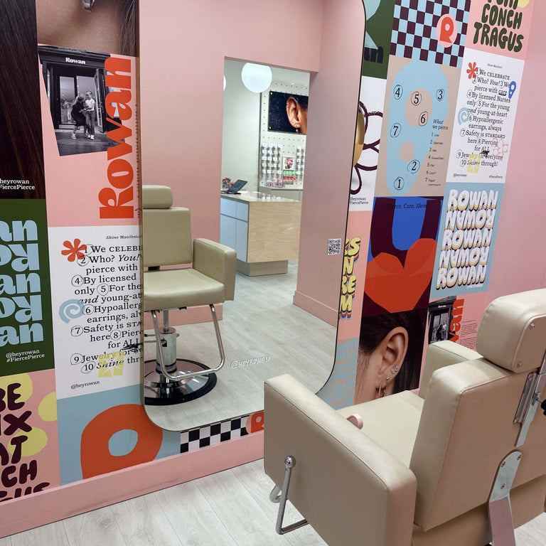 Hey Rowan Target Roosevelt Field Ear Piercing Studio | Rowan
