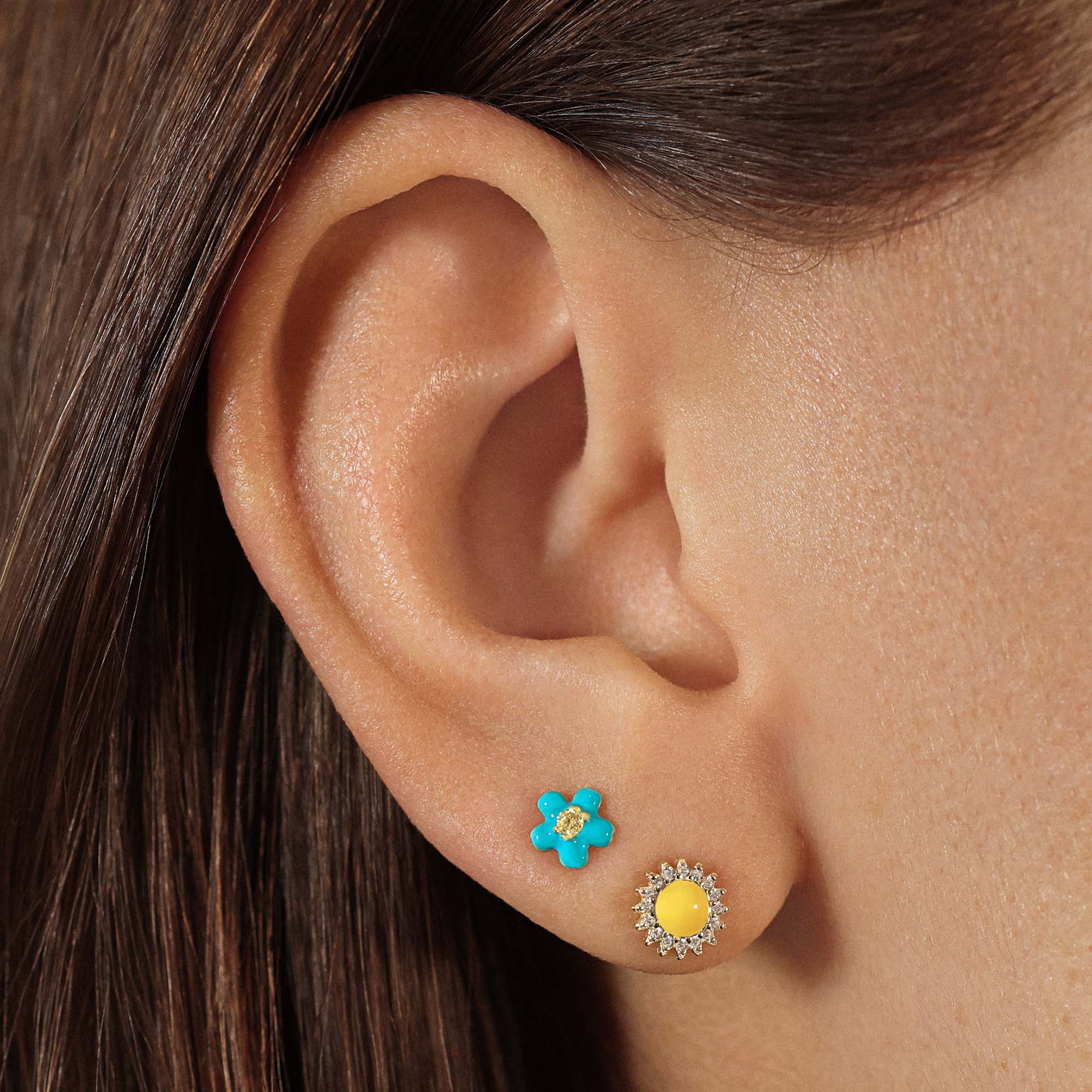 Blue Skies & Sunshine Studs Set Hypoallergenic Earrings | Rowan