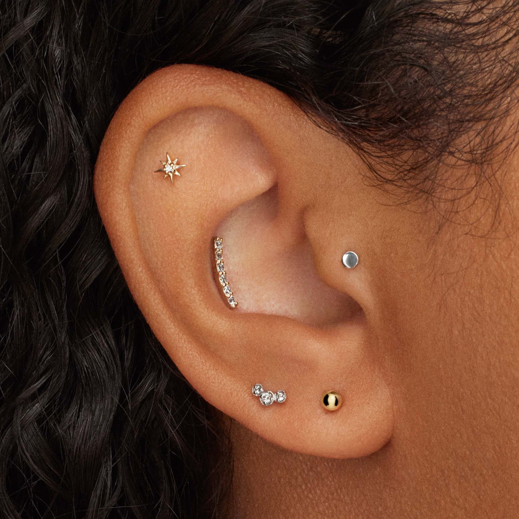 Ear Piercing Studs | Gold Studs & Sterling Silver Studs
