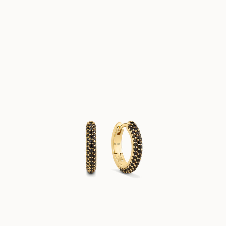 Black Pave CZ Huggies