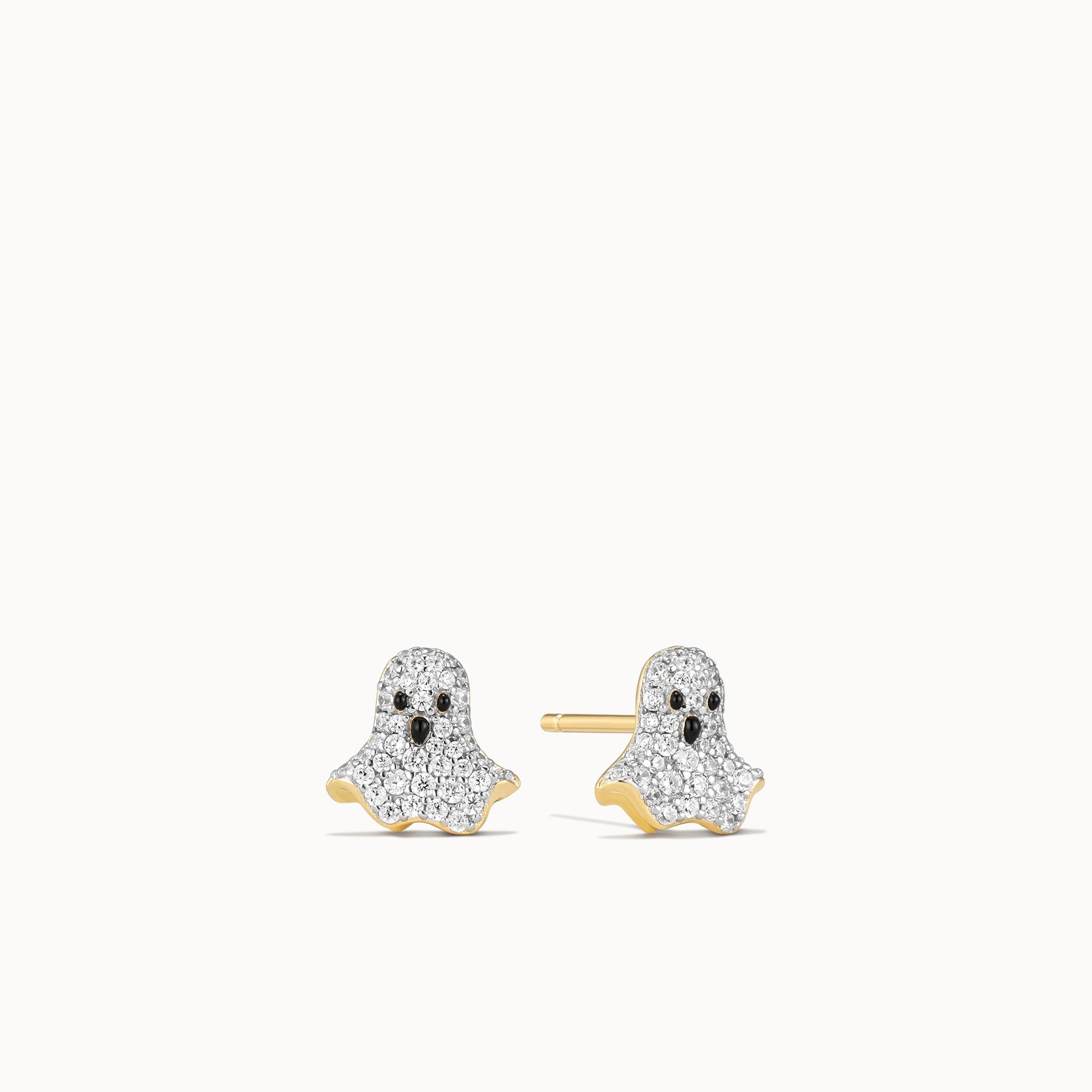 CZ Ghost Studs Hypoallergenic Earrings | Rowan