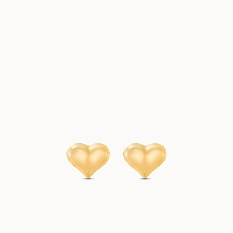 Puffed Heart Studs