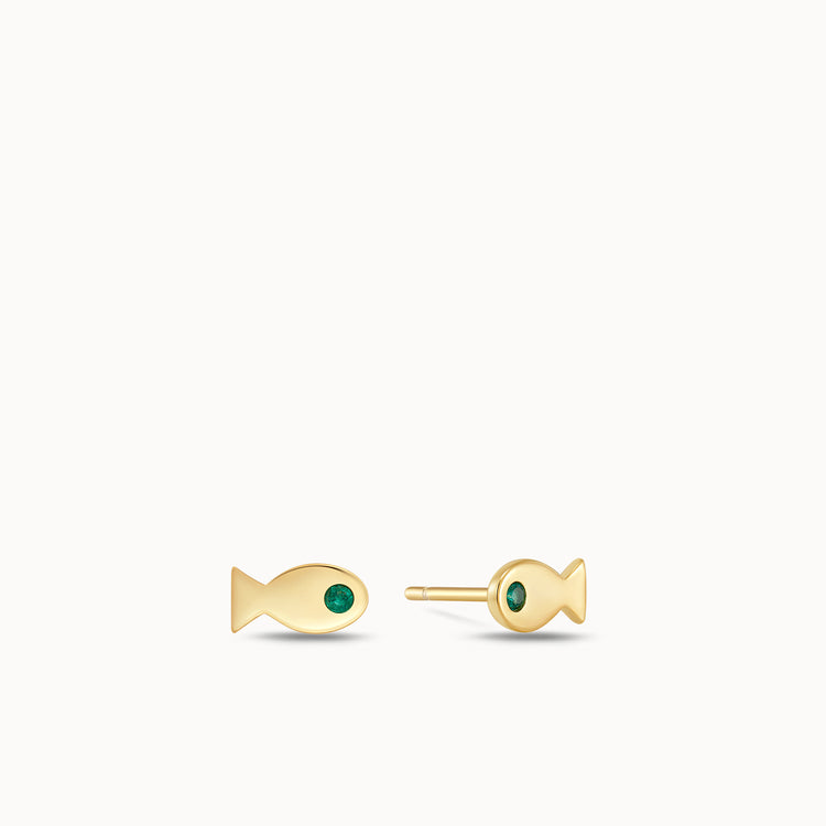 Fish CZ Studs