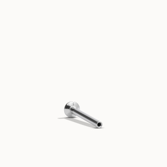 14k Blue Arch Marquis Flat Back Stud