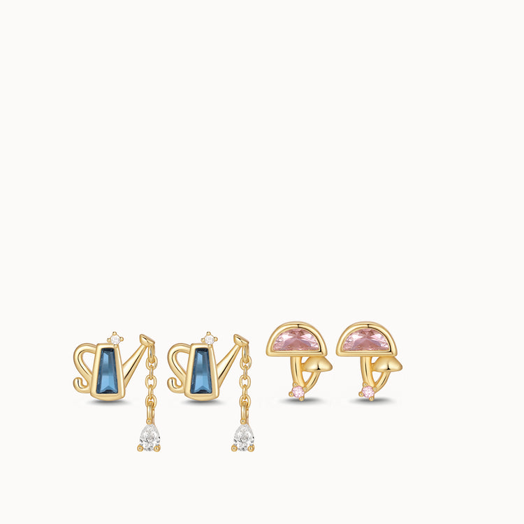 Garden Duo Studs Set
