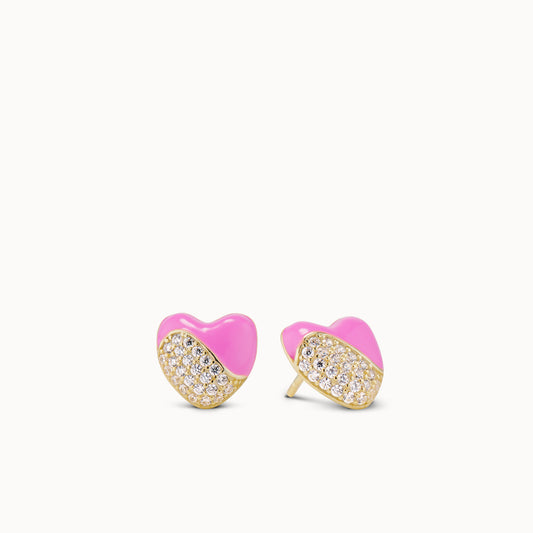 Half a Heart Studs