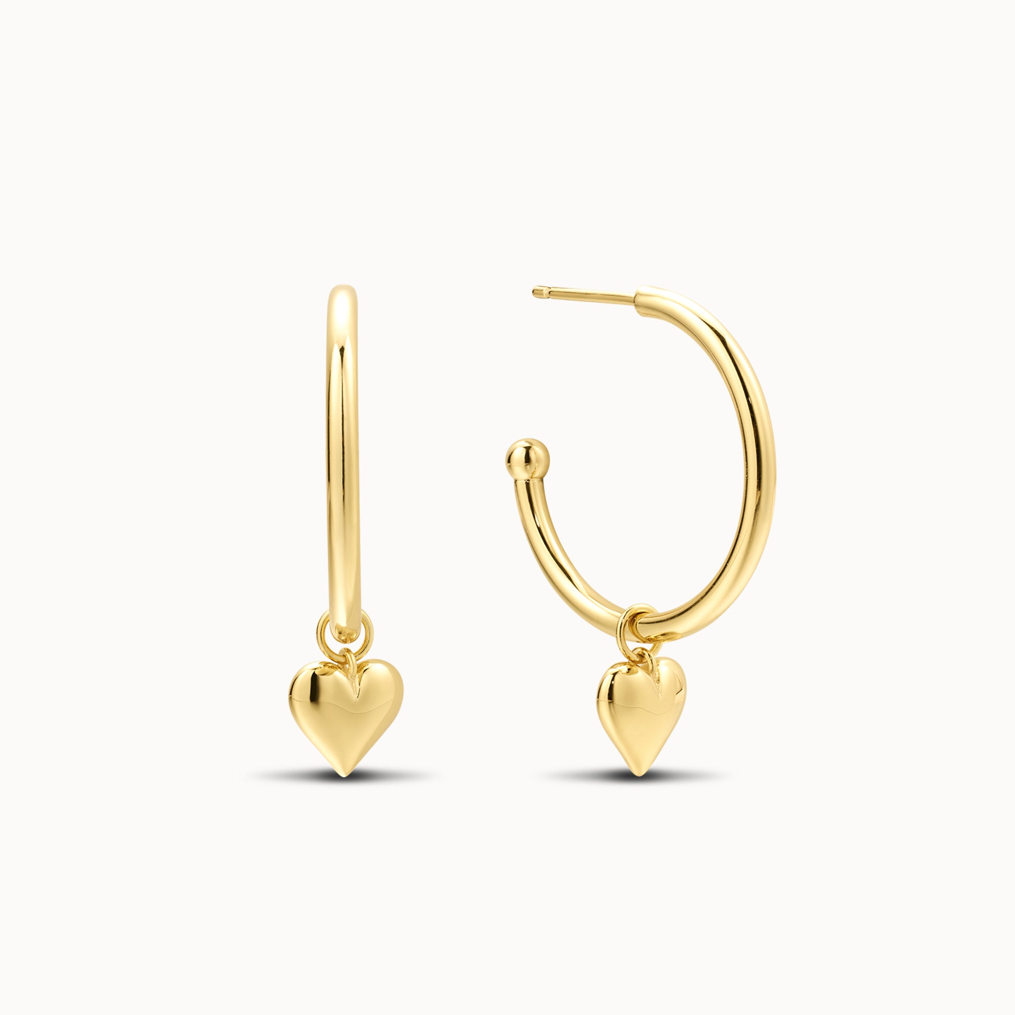 Love Charm Hoops Hypoallergenic Earrings | Rowan