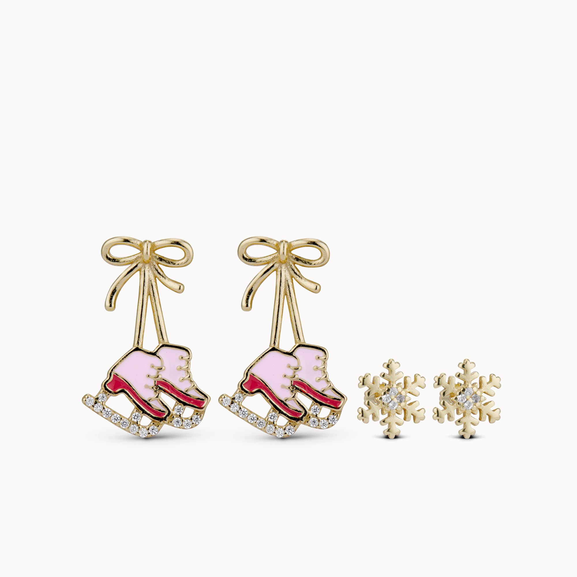 Ice Skating Essentials Set Hypoallergenic Earrings | Rowan