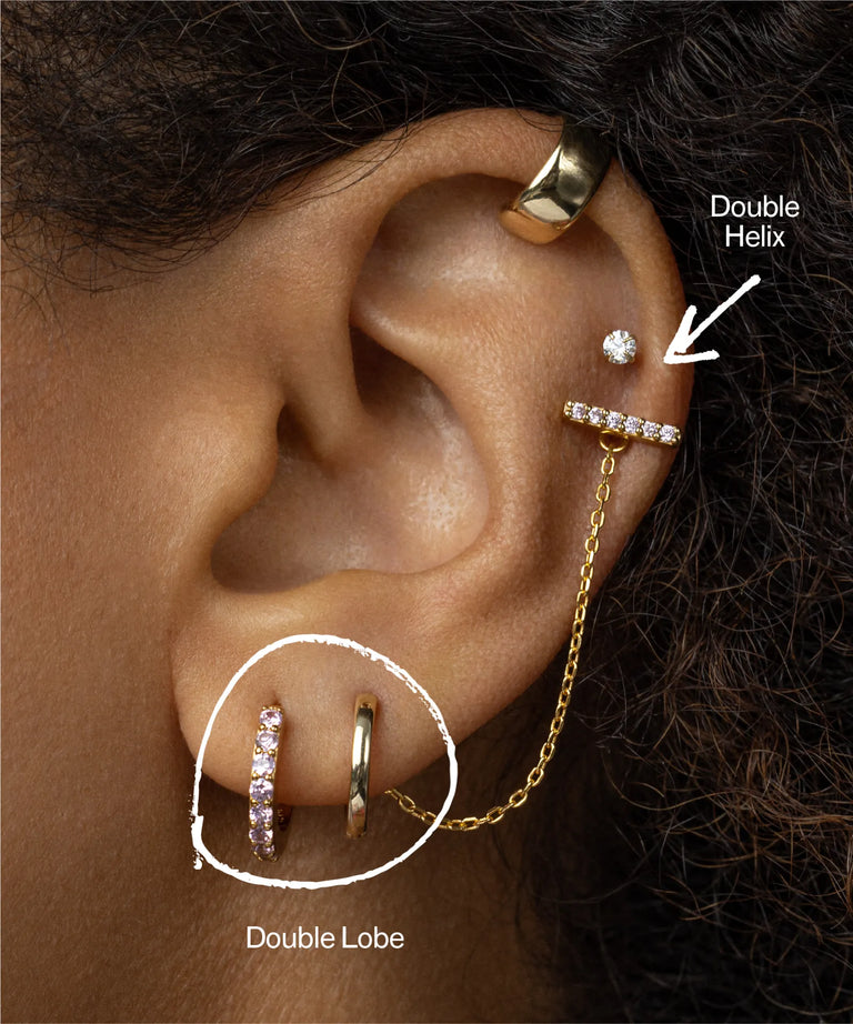 Double helix sales piercing jewelry