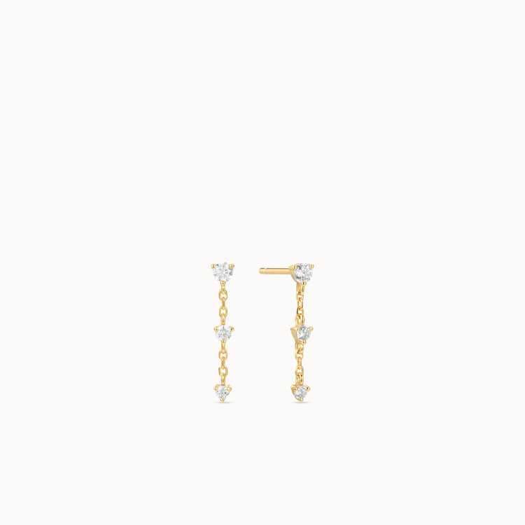 Minimal CZ Drop Studs