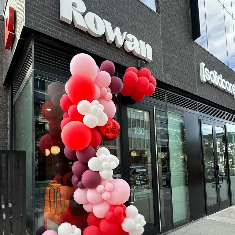 Exterior of Rowan ear-piercing studio in cherry creek, Denver, Colorado.