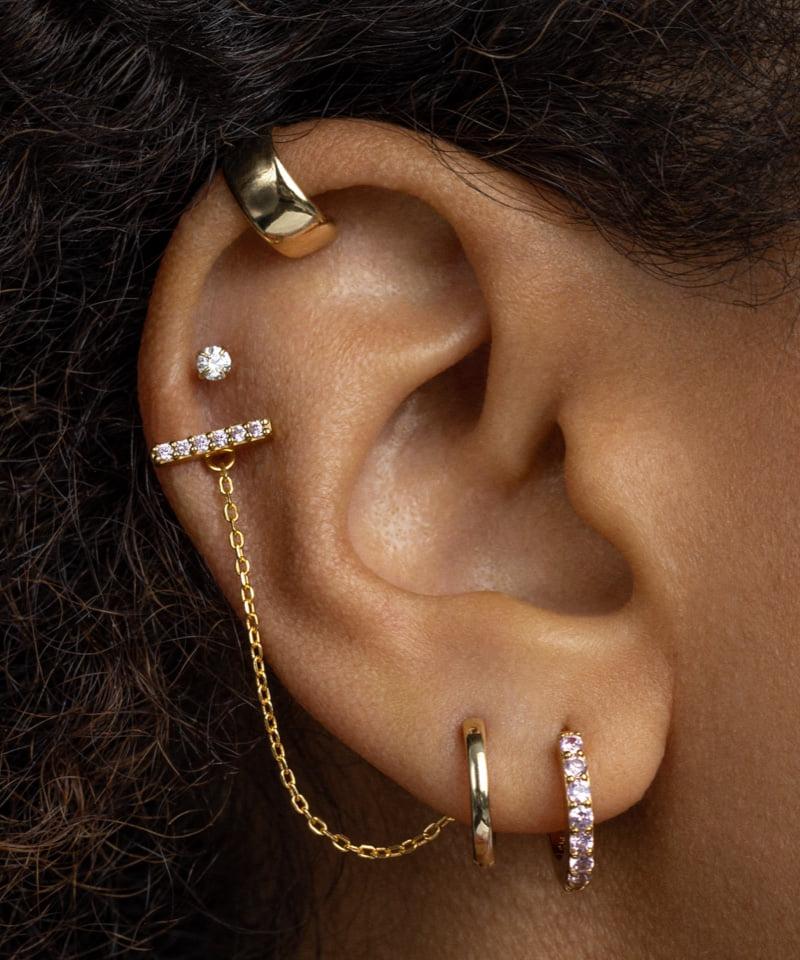 Buy Arej Enterprises Surgical Steel Ring Daith Piercing Jewelry Ears  Earrings 14MM at Amazon.in