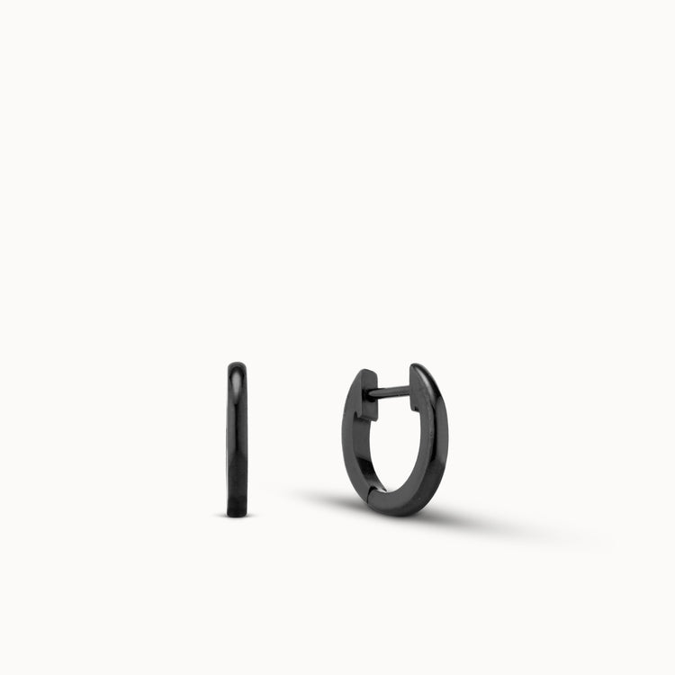 Black Stainless Steel Hoops