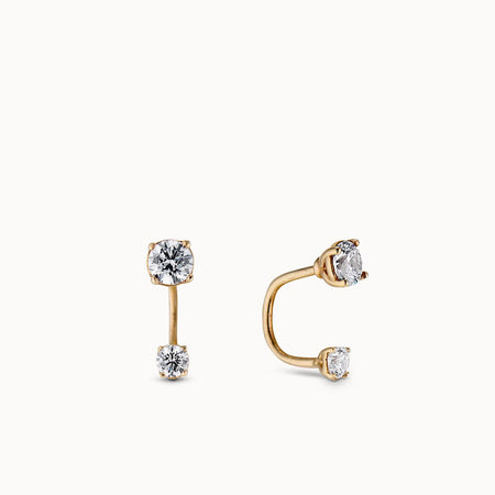 Numbering ♥ #3106 Basic Two Tone Hoop Earrings Time and Tru Gold and Silver Two-Tone Textured Hoop Earrings