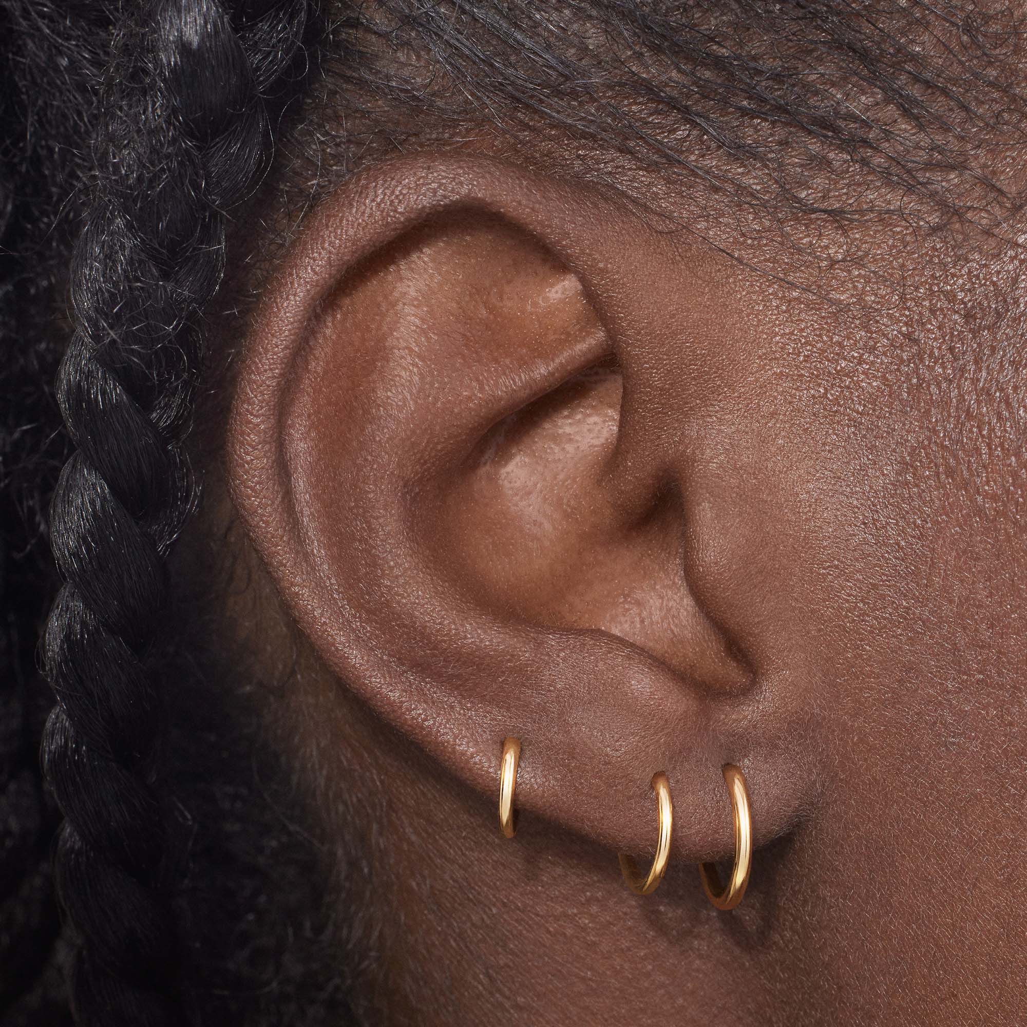 Endless Hoop 12mm Hypoallergenic Earrings | Rowan