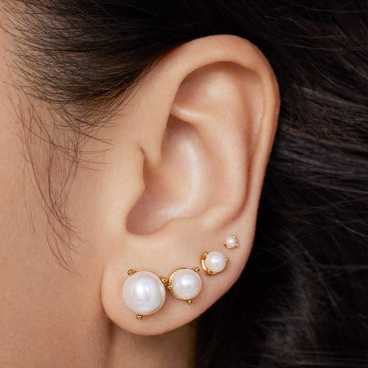 14k Pearl Timeless Studs 4.5mm