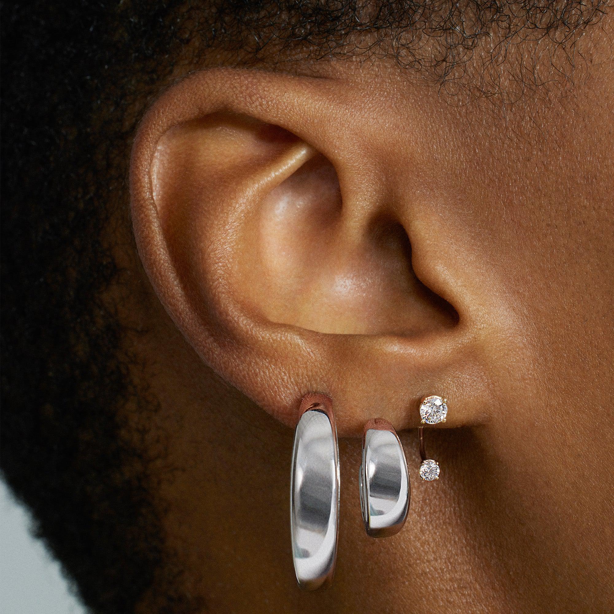 Wide Hoops 15mm Hypoallergenic Earrings | Rowan