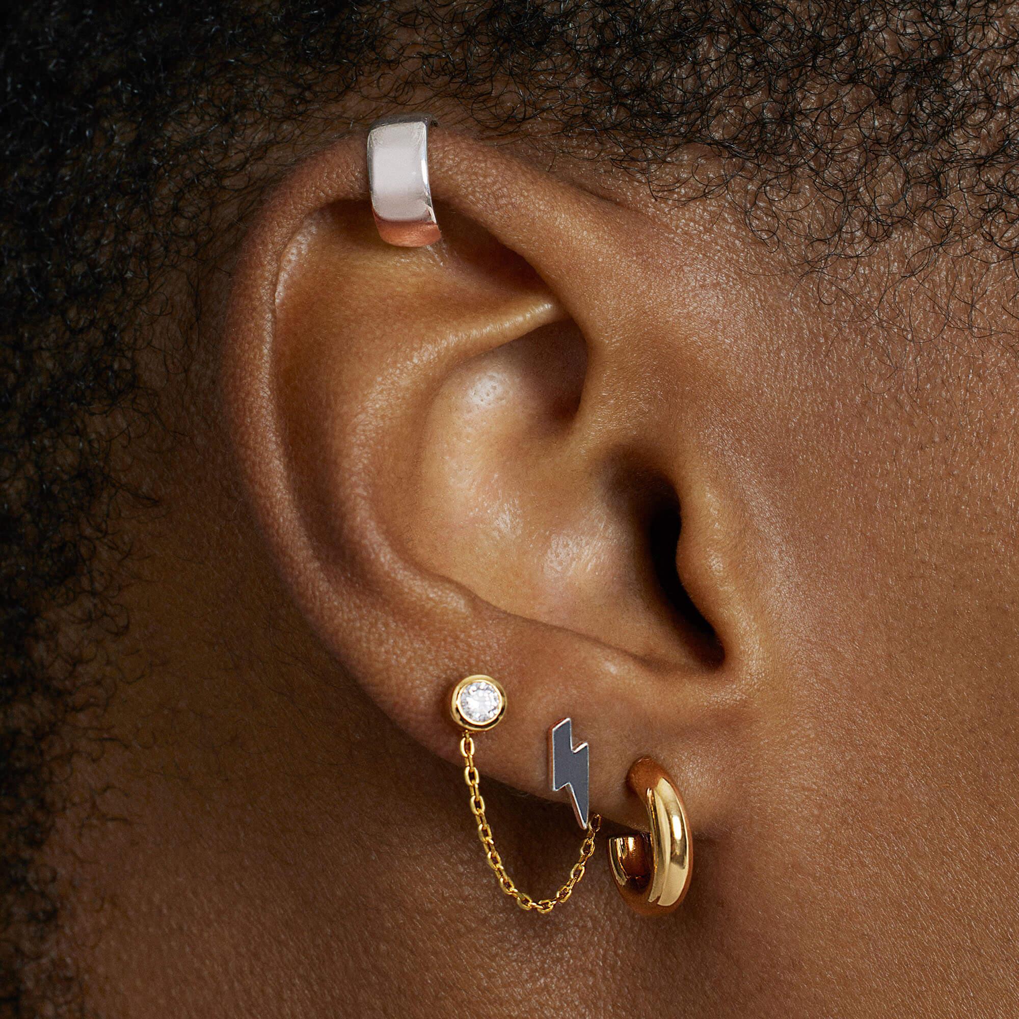 Bezel Basic Studs 4mm Hypoallergenic Earrings | Rowan