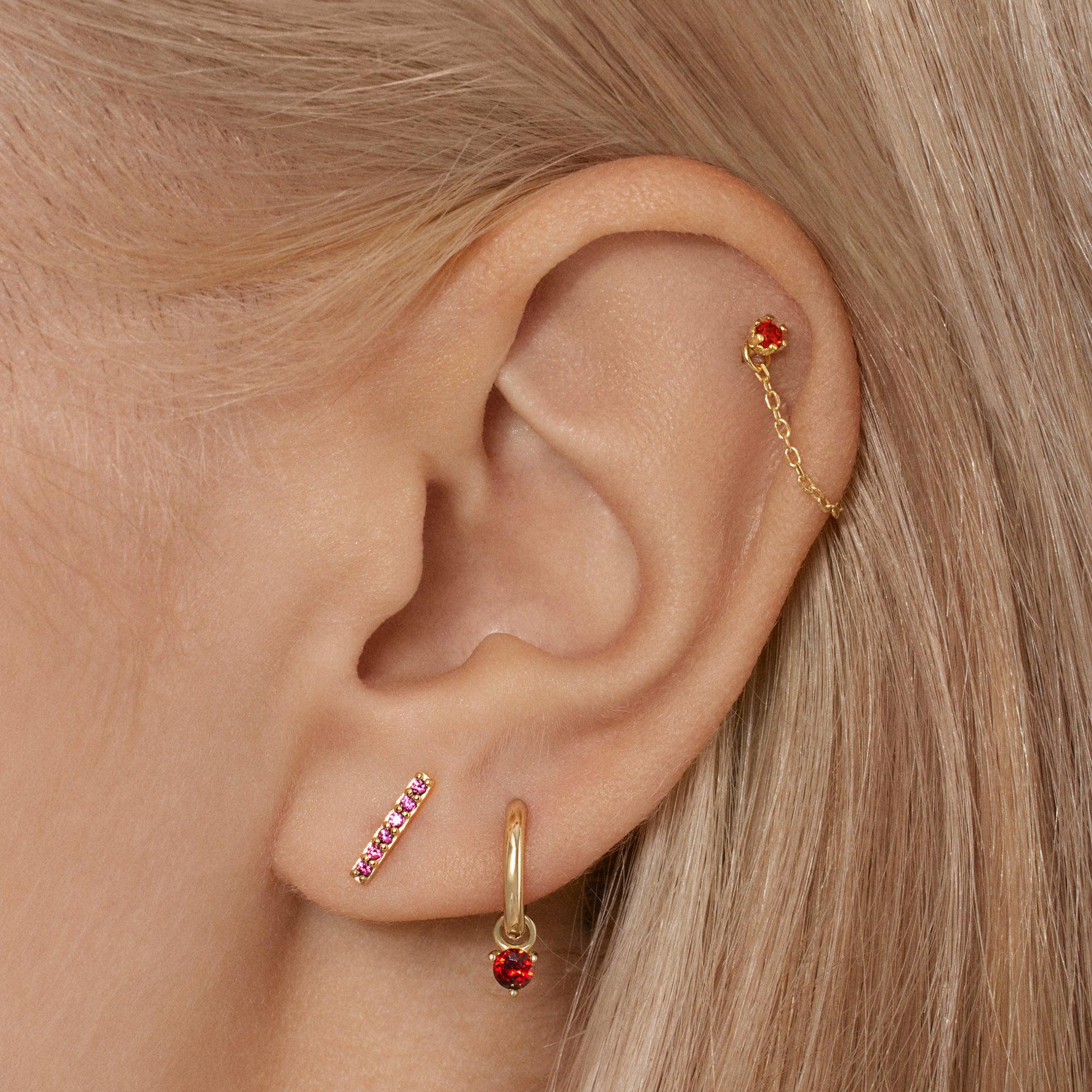 Charmed Circular Hoops Hypoallergenic Earrings | Rowan