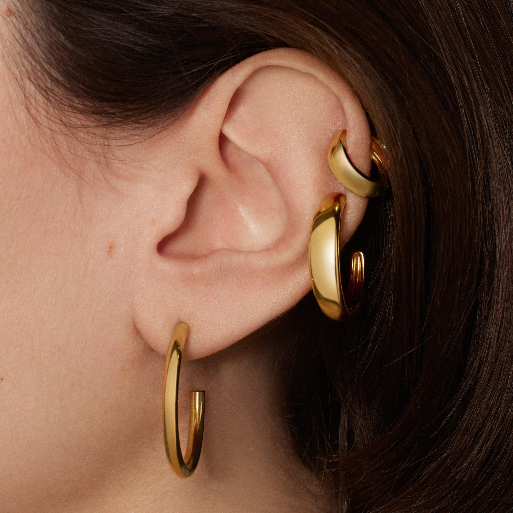 Tube Hoops 30mm Hypoallergenic Earrings | Rowan