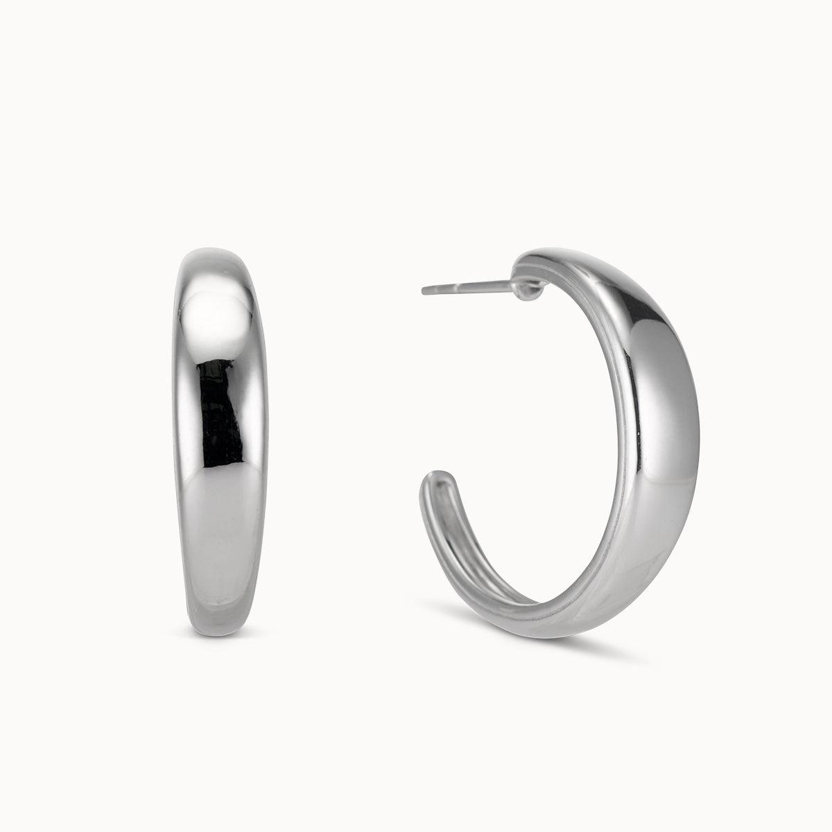 Wide Hoops 25mm Hypoallergenic Earrings | Rowan