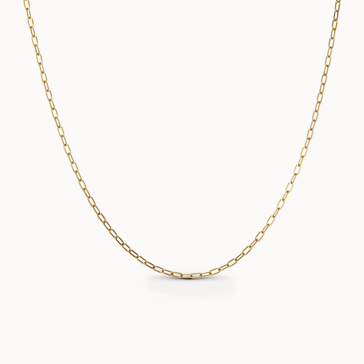 Small Paperclip Chain 18” Hypoallergenic Necklace | Rowan