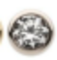 14k White Gold Top with Bezel Set Round Lab-Grown Diamond 2.5MM