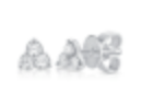 14k Diamond Trinity